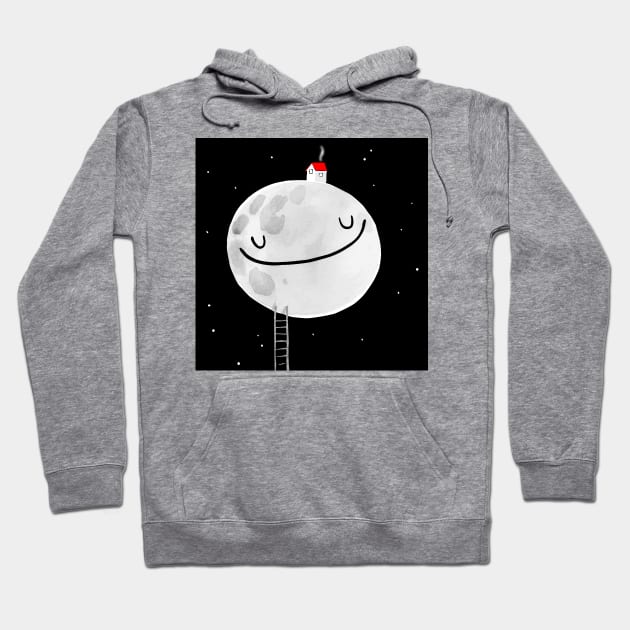 A House on the Moon Hoodie by ilaamen